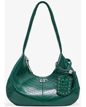 Ganni Croco Medium Hobo Bag - Multicolour