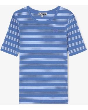 Ganni T-Shirt - Blue