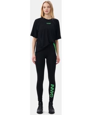 Ganni Active Ultra High Waist Leggings - Black