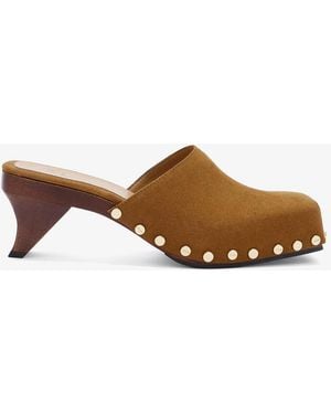 Ganni June Sabot Mule In - Brown