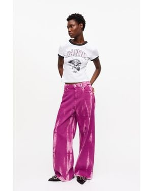 Ganni Marri Dyed Jeans - Pink