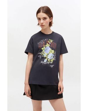 Ganni Rose T-Shirt - Blue