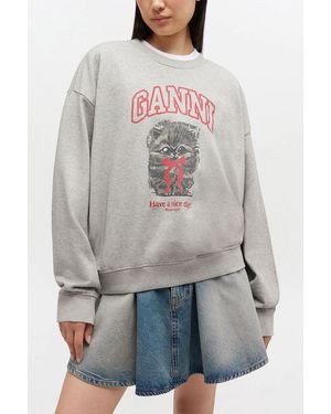 Ganni Kitty Sweatshirt - Grey
