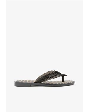 Ganni X Melissa Flip Flop - White