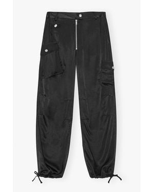 Ganni Cargo Trousers - Black