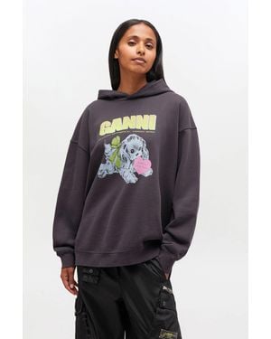 Ganni Puppy Hoodie - Grey