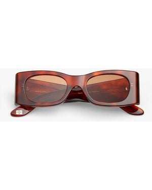 Ganni X Ace & Tate Kayla Sunglasses - White