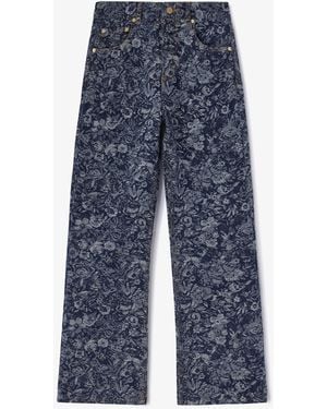 Ganni Betzy Cropped Jeans - Blue