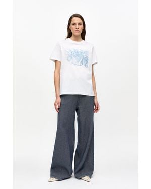 Ganni Twill Marri Jeans - White