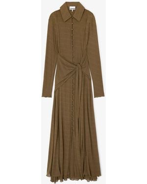 Ganni Long Dress - Natural