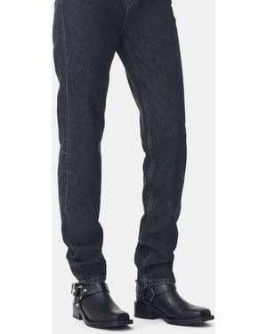 Ganni Low Cut Biker Chelsea Boots - Blue