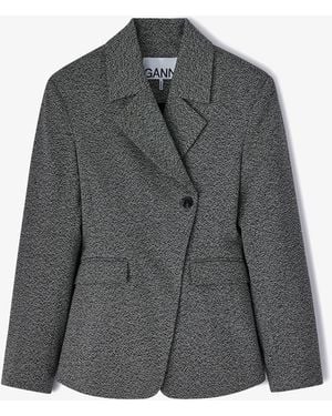 Ganni Suiting Blazer - Grey