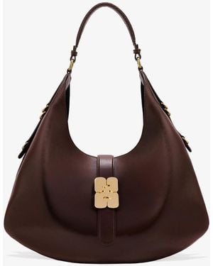 Ganni Large Kat Bag - Brown