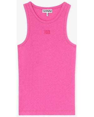 Ganni Tank Top - Pink