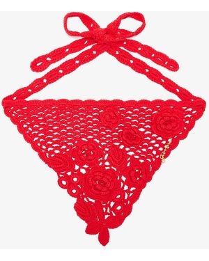 Ganni Head Scarf - Red