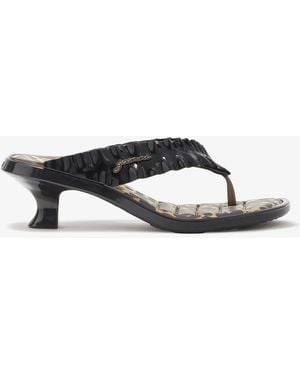 Ganni Melissa-Zehentrenner-Sandalen - Schwarz