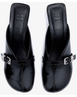 Ganni Sue Heeled Mules - Black