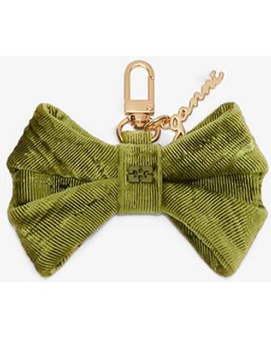 Ganni Bow Charm In - Green