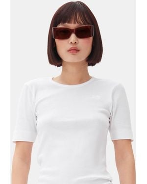 Ganni X Ace & Tate Kayla Sunglasses - White