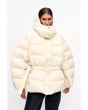 Ganni Tech Oversized Puffer Jacket - White