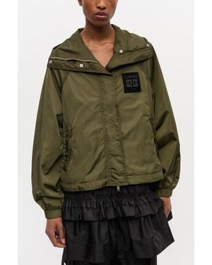 Ganni Nylon Jacket - Green