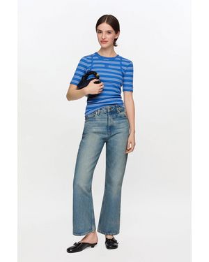 Ganni Betzy Cropped Jeans - Blue
