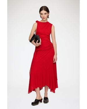 Ganni Long Dress - Red