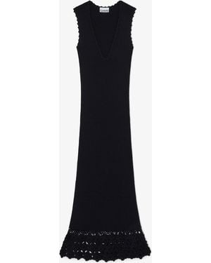 Ganni Long Dress - Black