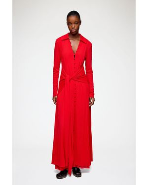 Ganni Long Dress - Red