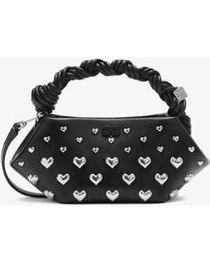 Ganni Mini Sac Bou À Clous - Noir