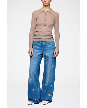 Ganni Polo Shirt - Blue