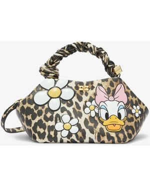 Ganni Daisy Duck Leopard Small Bou Bag - Multicolour