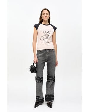 Ganni Washed Izey Jeans - Multicolor