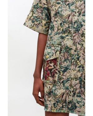 Ganni Tapestry Kimono Dress - Multicolour