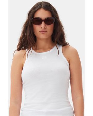 Ganni X Ace & Tate Dakota Sunglasses - White