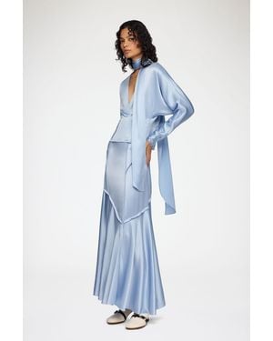 green pleated long sleeve dress Double Second Green Long Sleeve Lace Pleated Dress – Tradegala