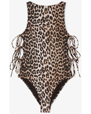 Ganni Swimsuit - Brown