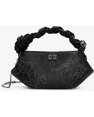 Ganni Rhinestone Mini Bou Bag - Blue