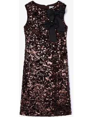 Ganni Midi Dress Sequins - Black