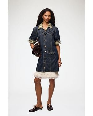 Ganni Mini Dress - Blue