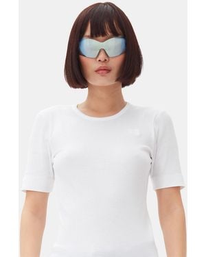 Ganni X Ace & Tate Noel Sunglasses - White