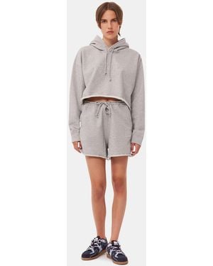 Ganni Isoli Drawstring Shorts - Gray