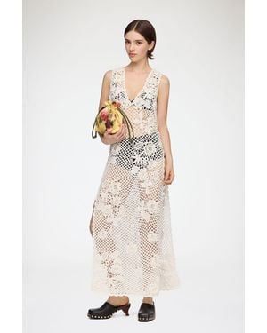 Ganni Long Dress - White