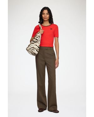 Ganni Trousers - Red