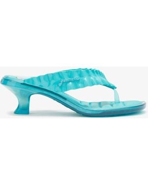 Ganni Melissa Thong Kitten Heel - Blue