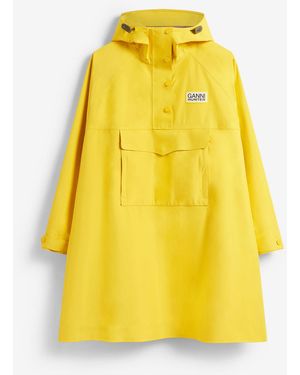 Ganni X Hunter Poncho - Yellow