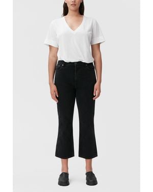 Ganni Betzy Cropped Jeans - Black