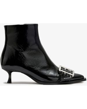 Ganni Buckle Boot Low - Black