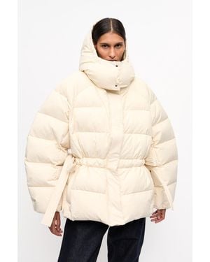 Ganni Tech Oversized Puffer Jacket - White