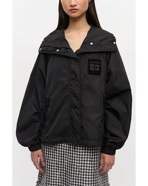 Ganni Nylon Jacket - Black